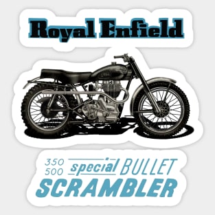 Vintage Royal Enfield Special Bullet Scrambler Sticker